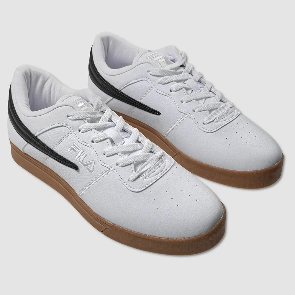 Fila Vulc 13 Low Gum Shoes / Sneakers - NEW Mens 10.5 ee Wide White - #49767-FLR